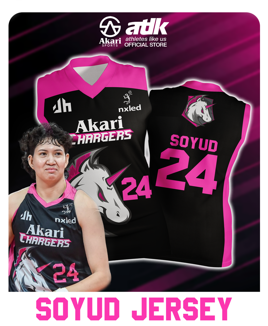 AKARI CHARGERS #24 SOYUD JERSEY