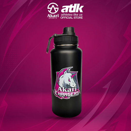 ATLETIKA | Akari Chargers Thermos Flask Black 32oz (950ml) Insulated Flask (APC-T1B)