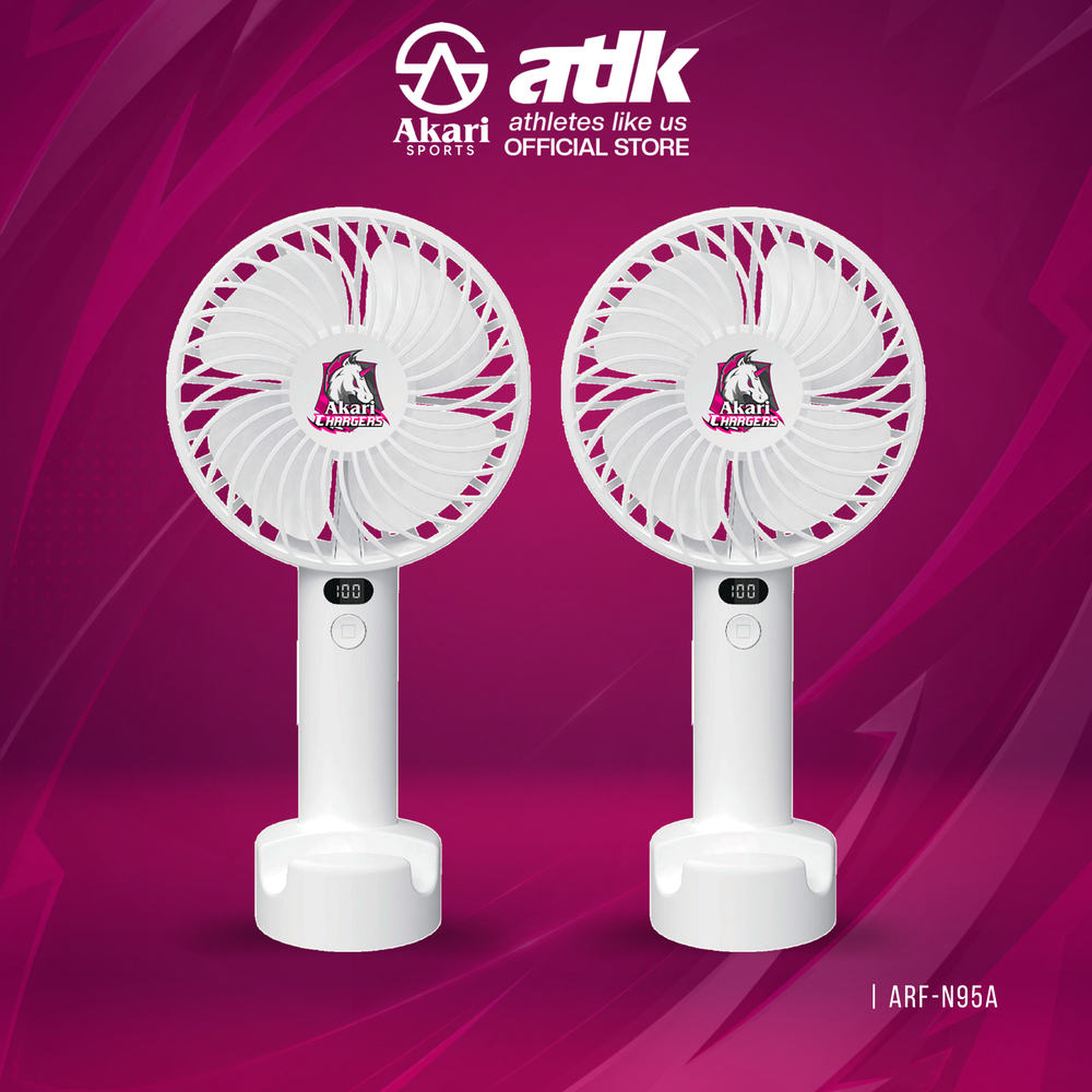 ATLETIKA | B1T1  Akari Chargers Rechargeable Digital Mini Fan (ARF-N95A)