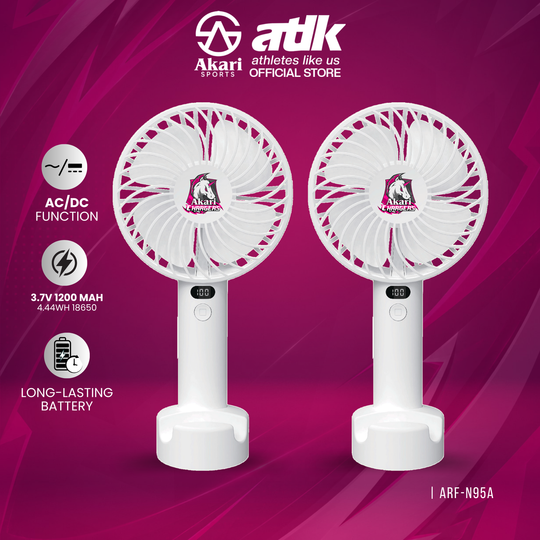 ATLETIKA | B1T1  Akari Chargers Rechargeable Digital Mini Fan (ARF-N95A)