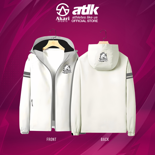 ATLETIKA | Akari Chargers Windproof Waterproof Jacket [White & Silver]